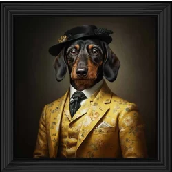 Dachshund in suit Picture