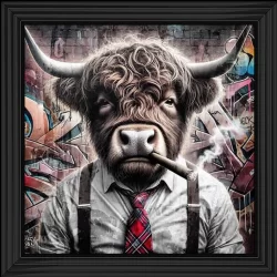 Gangster Highland Cow Picture