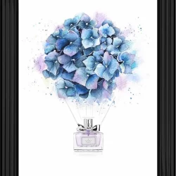 Hot Air Balloon Blue Flower & Perfume picture
