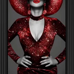 Lady in Red Picture