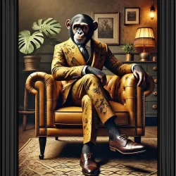 Sedentry Chimpanzee Picture