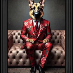 Sedentry German Shepard picture