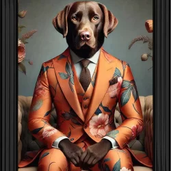 Sedentry Labrador Picture