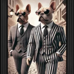 Smartly dressed Bulldogs Pictures