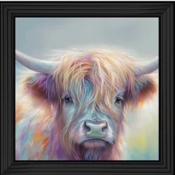 Soft Rainbow Cow Picture